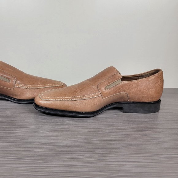 Bruno Magli Raging Slip On Loafers,Tan Leather 8 M - Picture 6 of 11